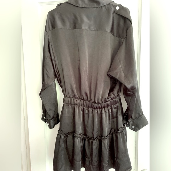 Ramy Brook black collared button up dress - Picture 3 of 3